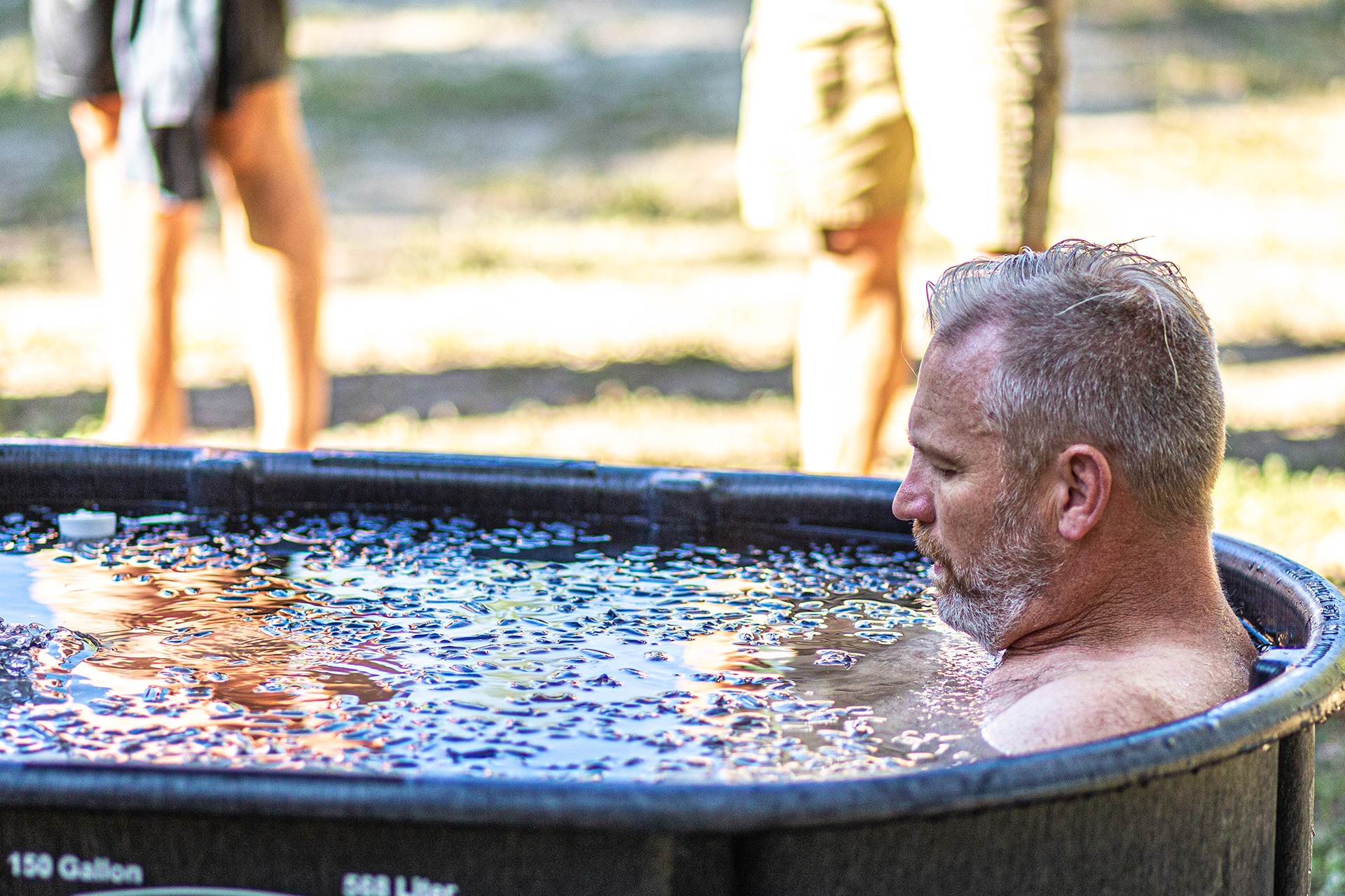 Mens fitness ice bath